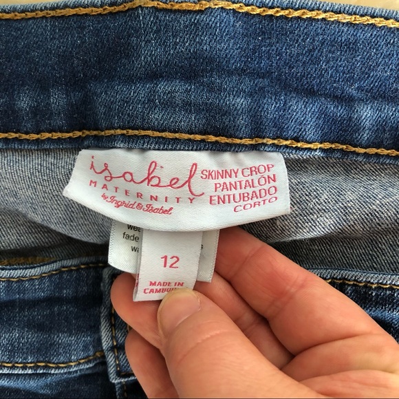 Isabel Maternity Skinny Cropped Jeans - Picture 4 of 7